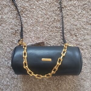 Gorgeous BCBGeneration Black Gold Chain Crossbody Purse NWT